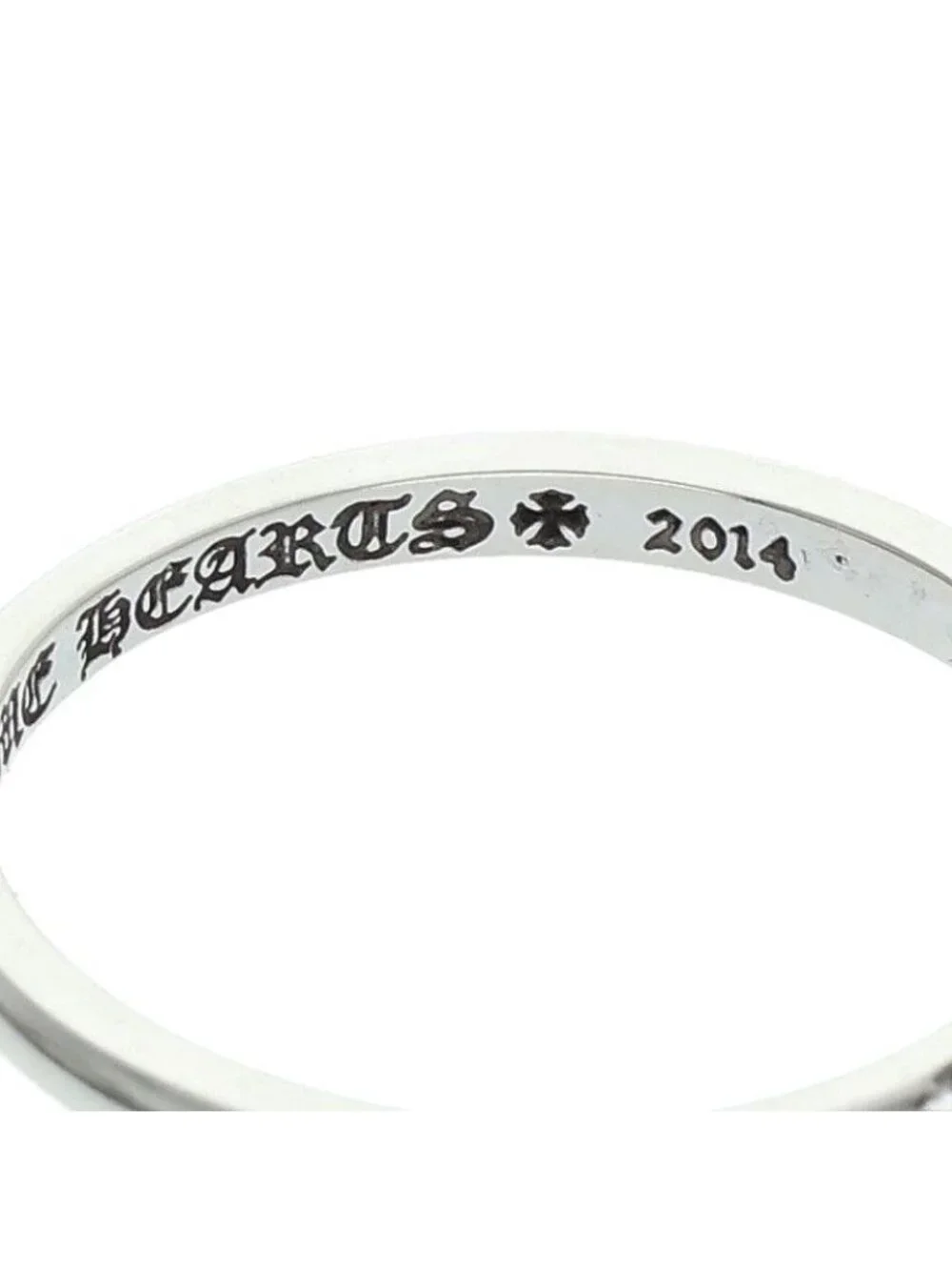 Chrome Hearts Stack Drop Bead Silver Ring